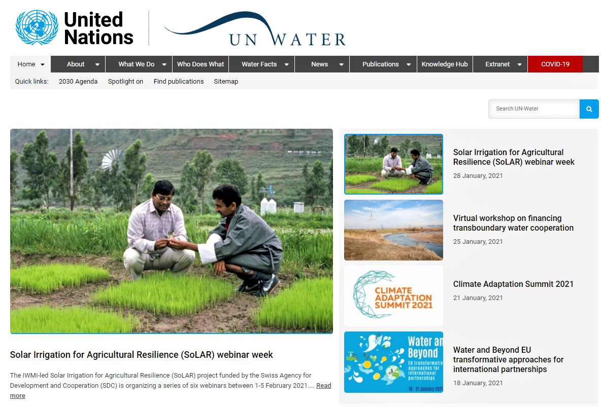 UN-Water: Global Partners in Water and Sanitation